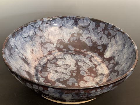 Plum and Cream Bowl
