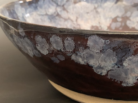 Plum and Cream Bowl