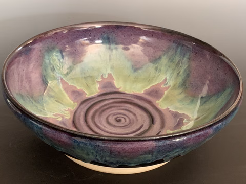 Purple and Green Bowl